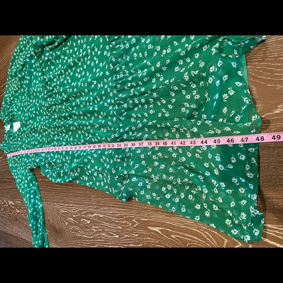 ❌SOLD❌Romantic Floral Chiffon Dress Balloon Sleeve - Picture 15 of 16